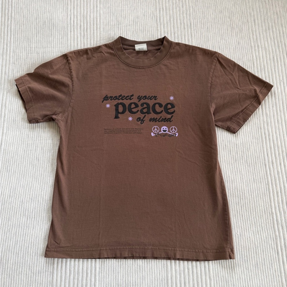Lavender Brown Graphic T-Shirt